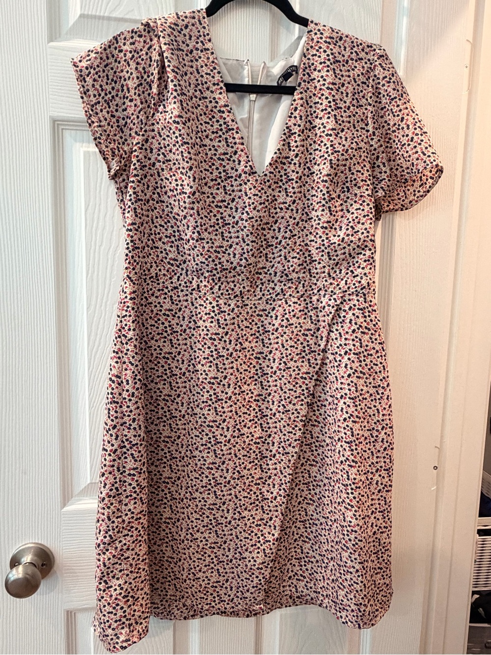 J Crew Mercantile Pink Floral V-Neck Women’s Dress